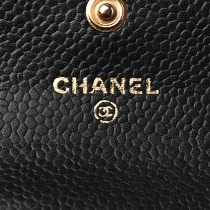 Chanel Caviar Quilted Flap Card Holder Black 6 of 8