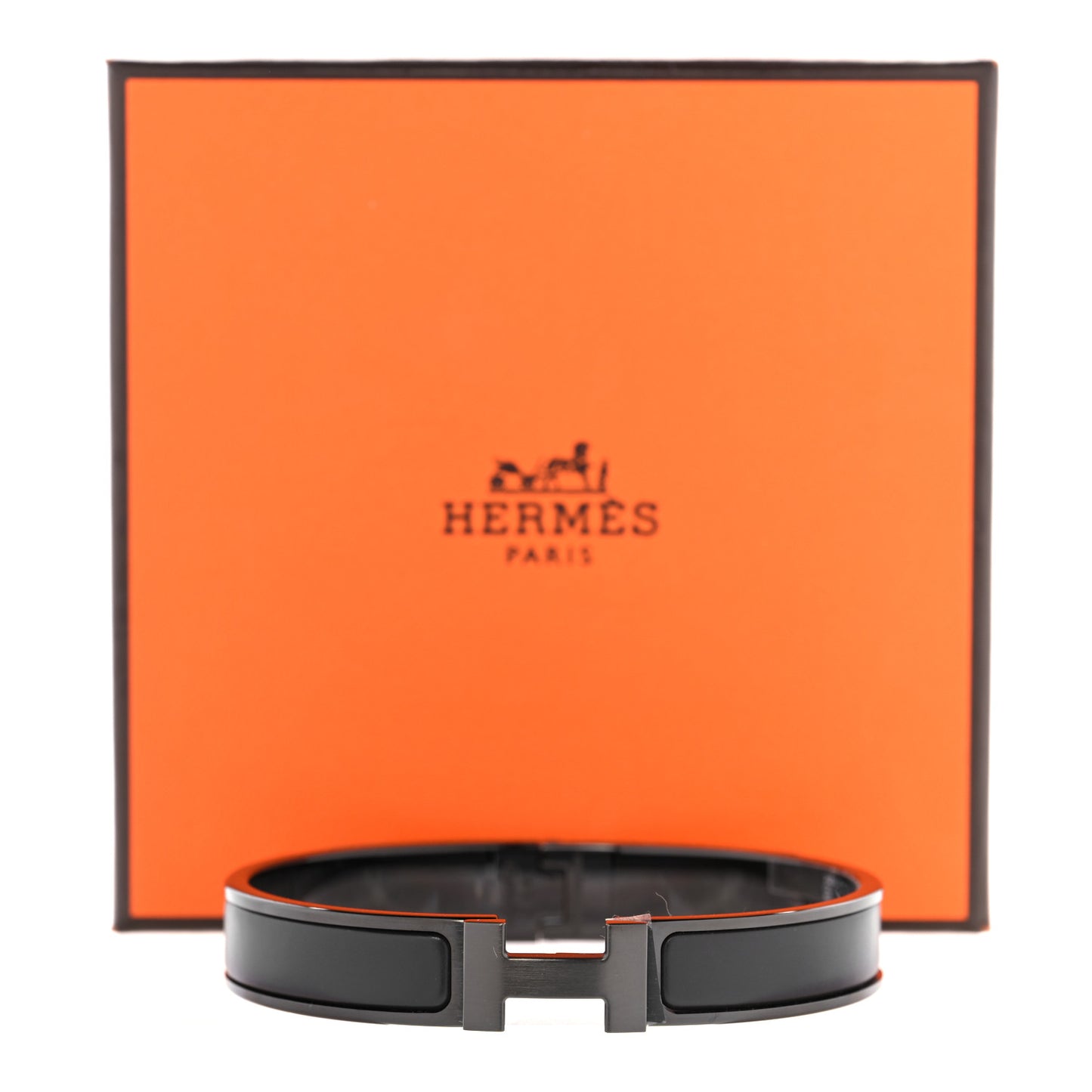 Matte Enamel Narrow Clic Clac HH Bracelet T6 So Black