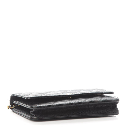 Chanel Caviar Quilted Wallet On Chain WOC Black 4 of 10