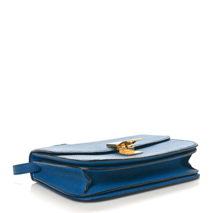 Celine Goatskin Medium Classic Box Flap Bag Deepsea 4 of 9