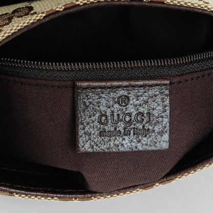 Gucci Monogram Waist Pouch Bag Dark Brown 6 of 7