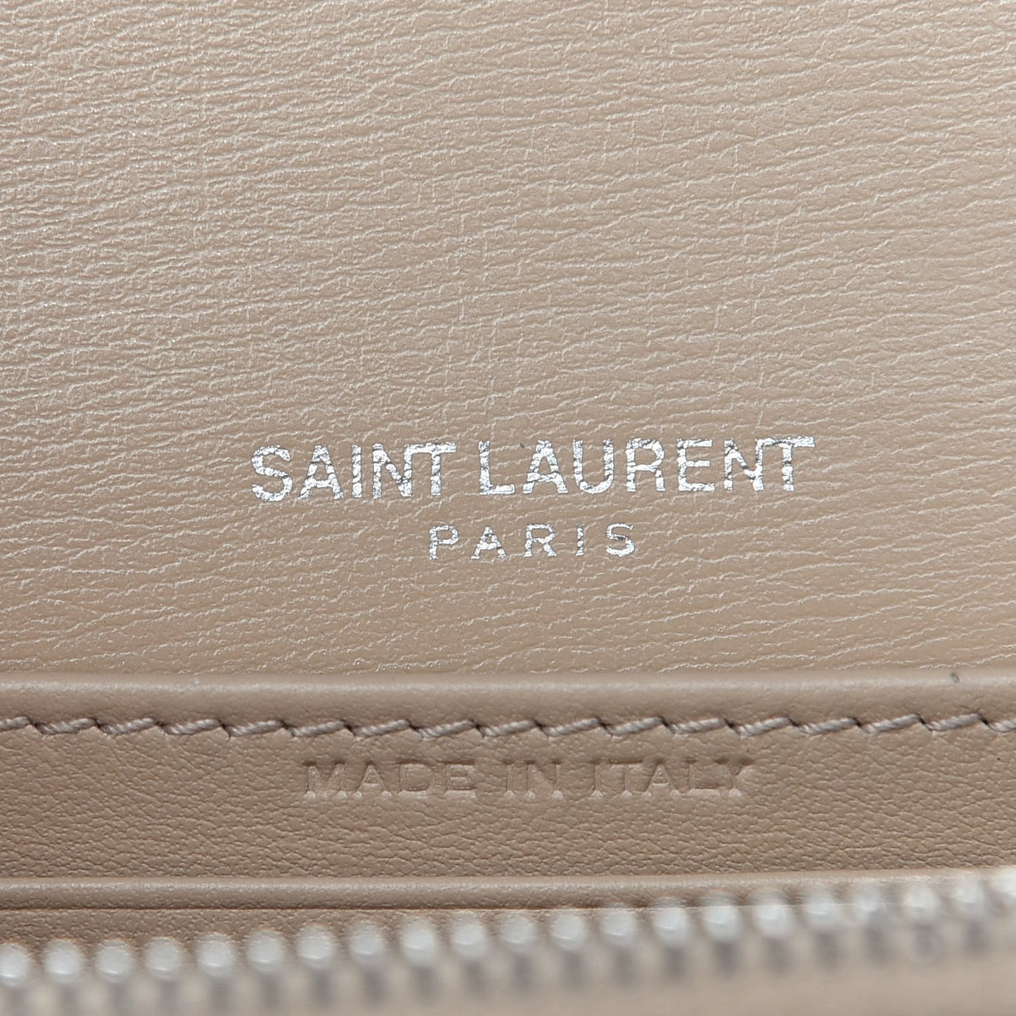 Calfskin Monogram Sunset Chain Wallet Nude Powder