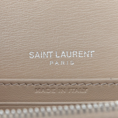 Saint Laurent Calfskin Monogram Sunset Chain Wallet Nude Powder 6 of 9