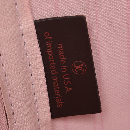 Louis Vuitton Damier Ebene Neo Neverfull MM Rose Ballerine 8 of 9