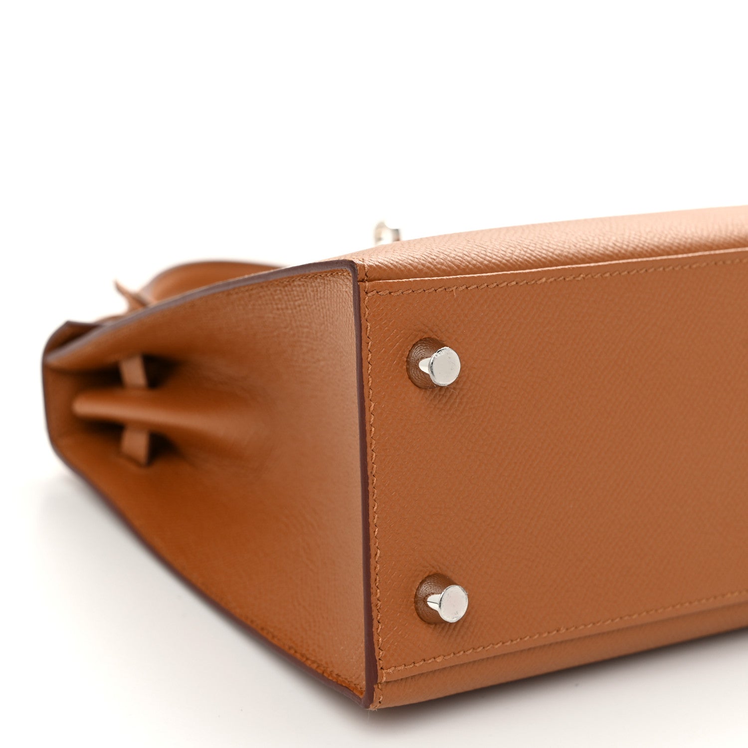 Hermes Epsom Verso Kelly Sellier 25 Caramel Jaune Ambre 9 of 13