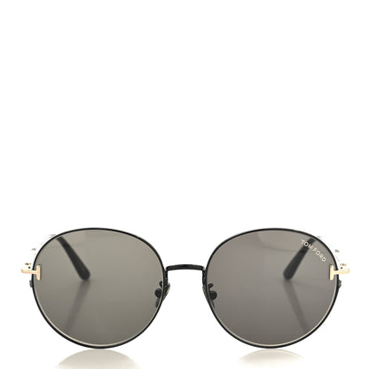 Tom Ford Metal Round Sunglasses TF966-K Black 2 of 7