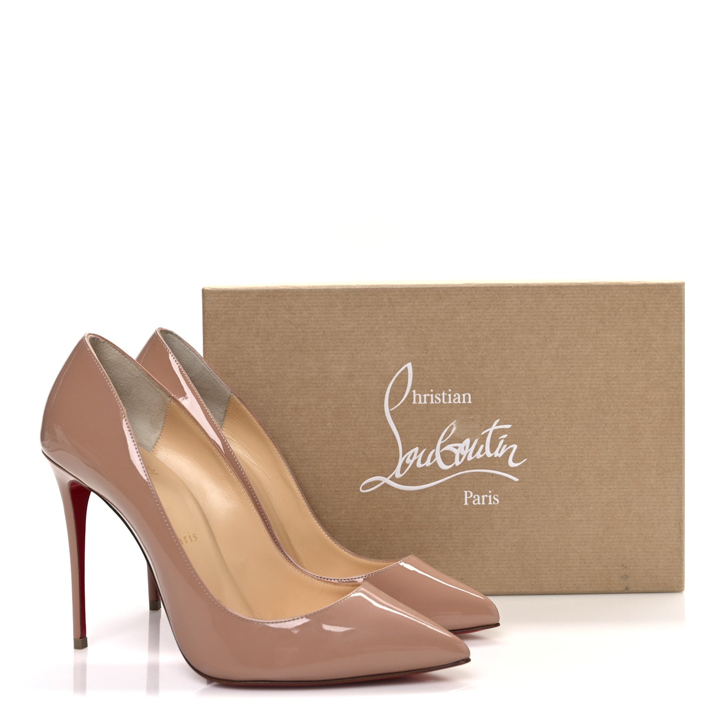 Patent Pigalle Follies 100 Pumps 38.5 Nude