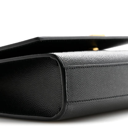 Saint Laurent Grain De Poudre Small Monogram Kate Satchel Black 9 of 14