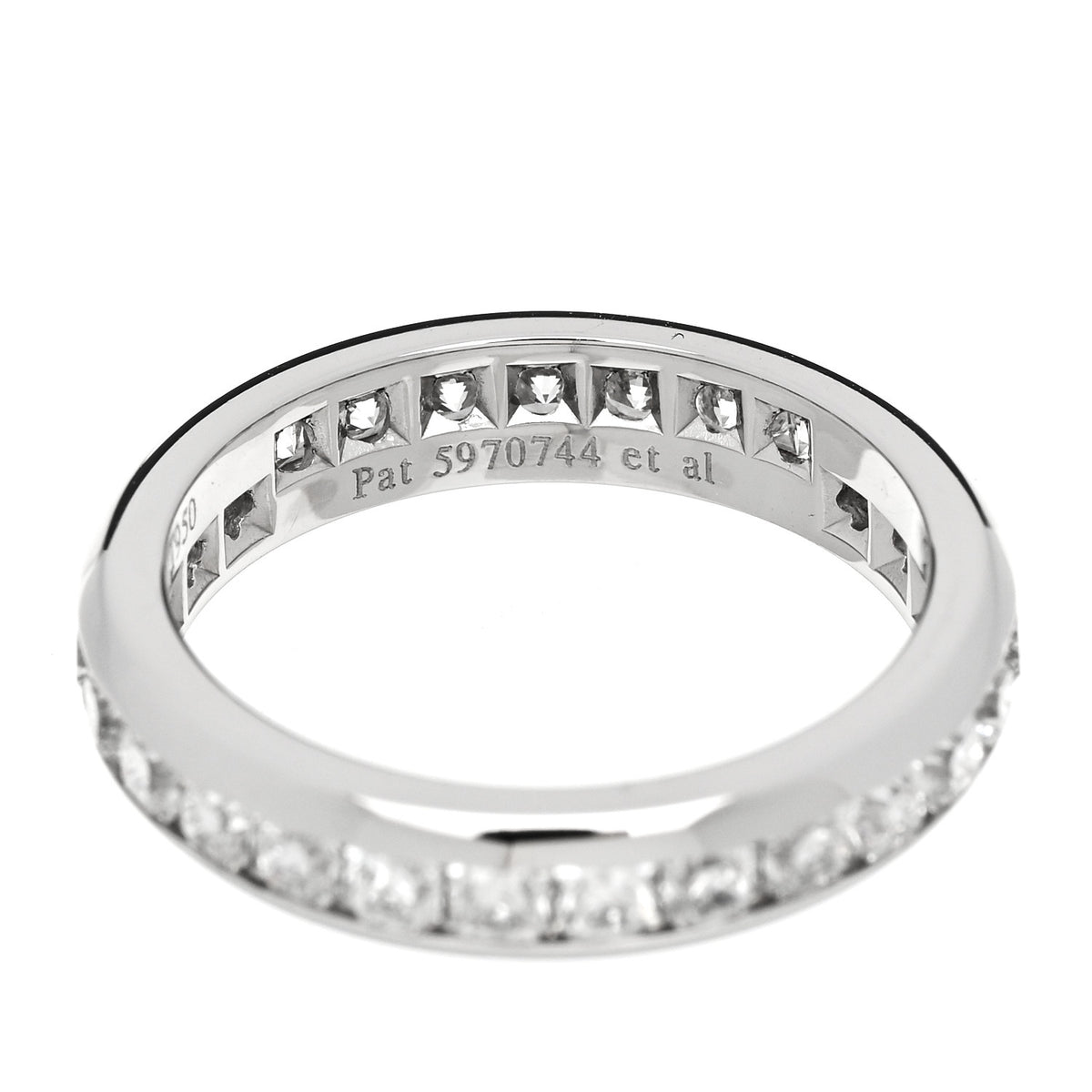 Platinum Diamond 4mm Lucida Full Circle Band Ring  50 5.5