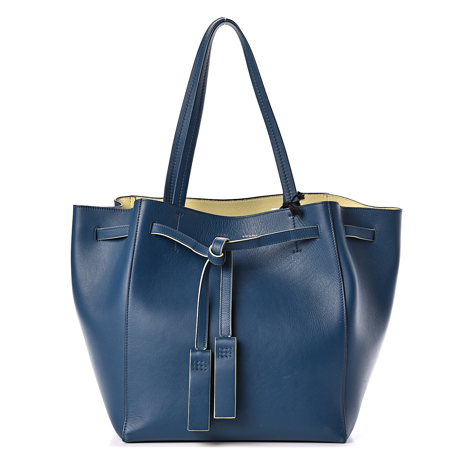 Celine Smooth Calfskin Small Tassel Cabas Phantom Deep Blue 1 of 20