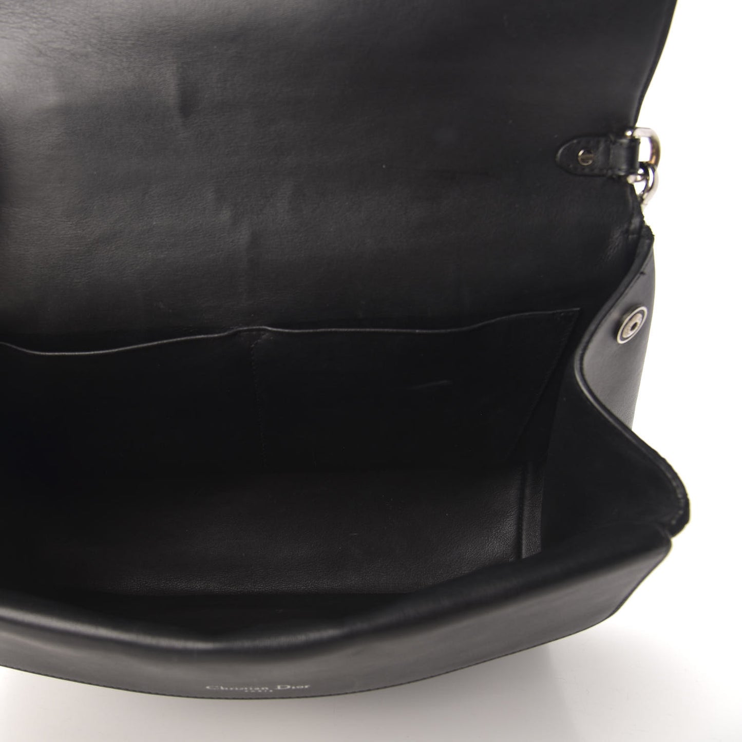 Smooth Calfskin Tri-Color Medium Be Dior Flap Black Blue Red