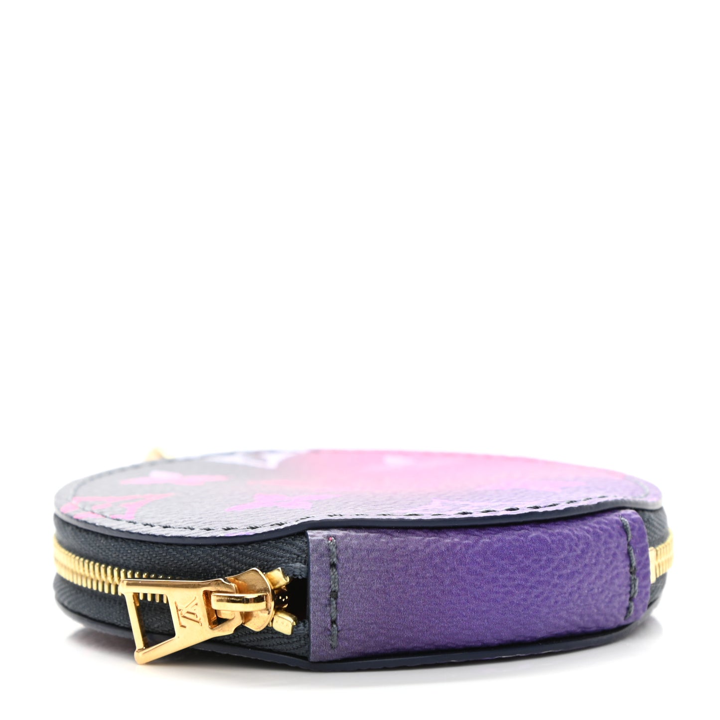 Monogram Spring In The City Papillon BB Round Coin Purse Midnight Fuchsia