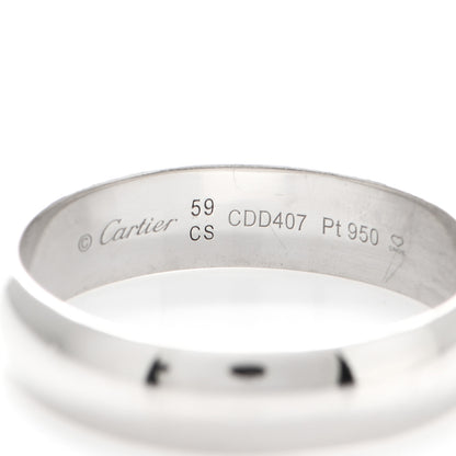 Cartier Platinum 5mm 1895 Wedding Band Ring 59 8.75 4 of 5