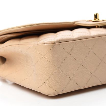 Chanel Caviar Quilted Medium Double Flap Light Beige 7 of 11