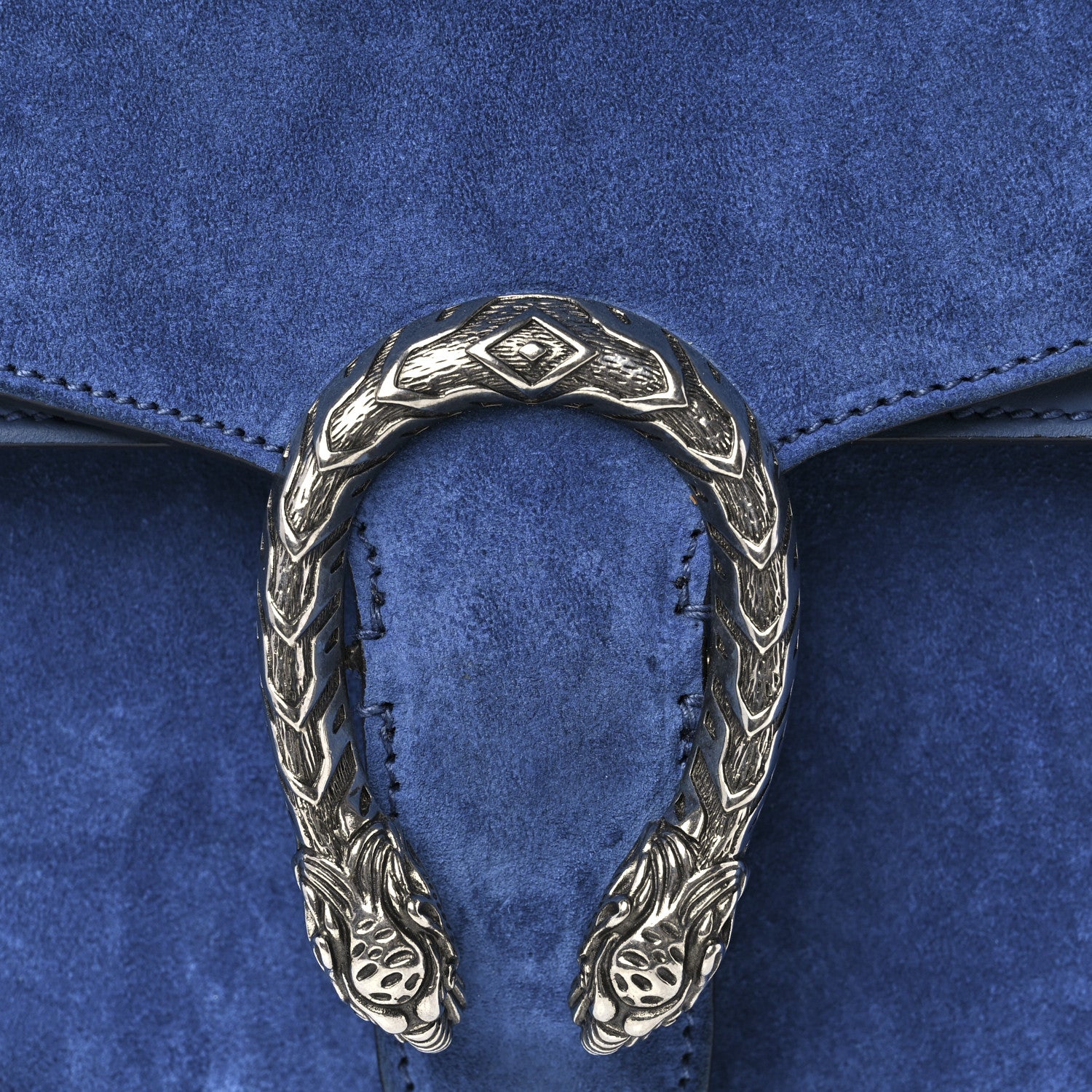 Gucci Suede Medium Dionysus Shoulder Bag Blue 15 of 16