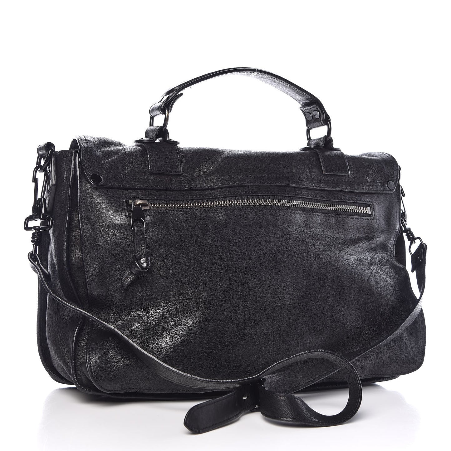 Lambskin Medium PS1 Satchel Black