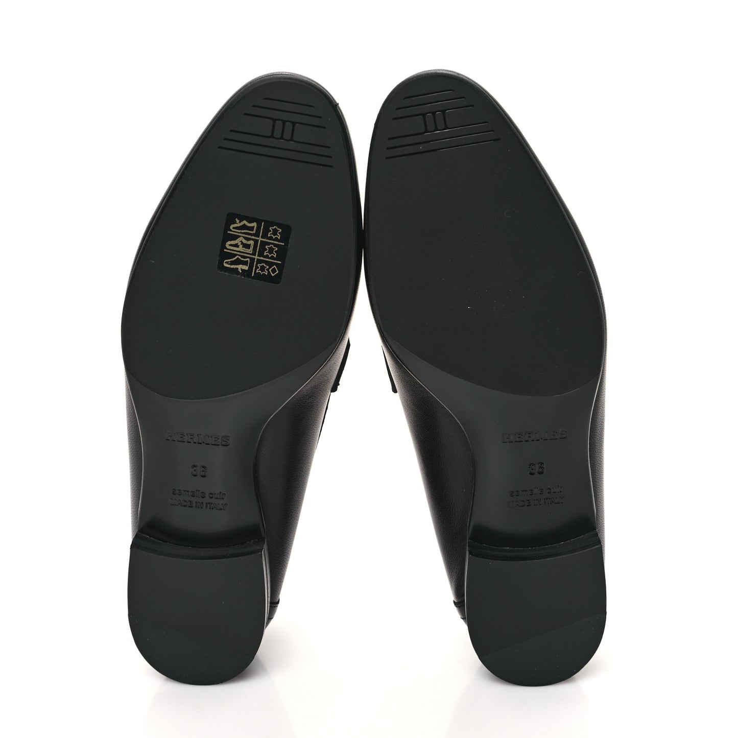 Goatskin Womens Paris Loafers 36 Black