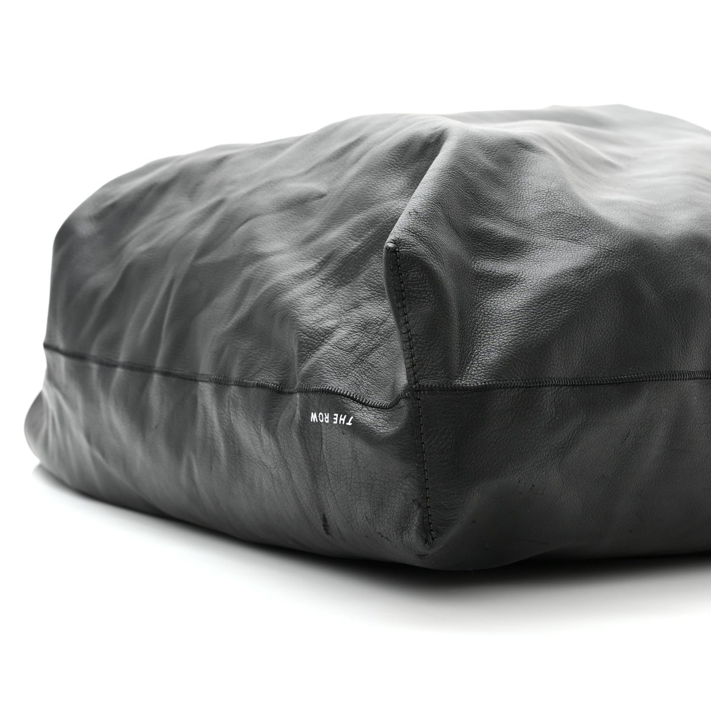 Grained Calfskin Bindle Two Bag Black