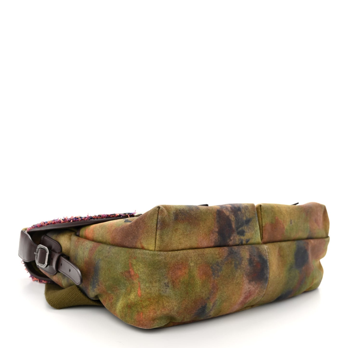 Washed Toile Large Graffiti On The Pavements Messenger Khaki Multicolor