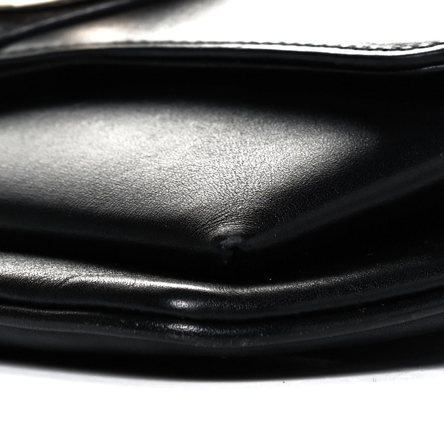 Gucci Vitello Palmellato Lux Small Arli Flap Shoulder Bag Black 8 of 8