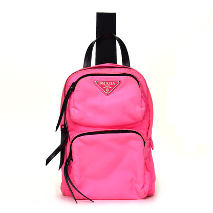Prada Tessuto Nylon Soft Padded Backpack Rosa Fluo 1 of 4