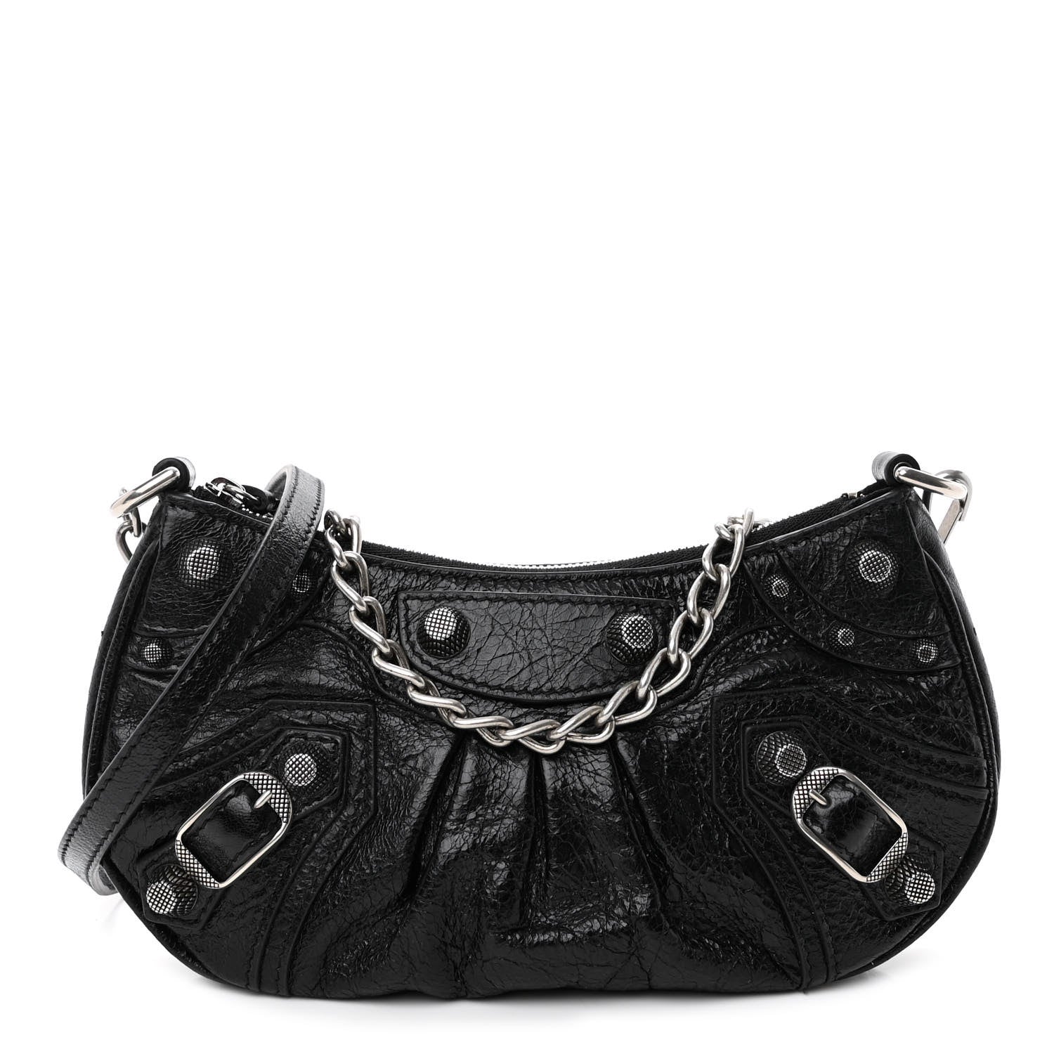 Balenciaga Agneau Arena Le Cagole Mini Purse With Chain Black 1 of 9