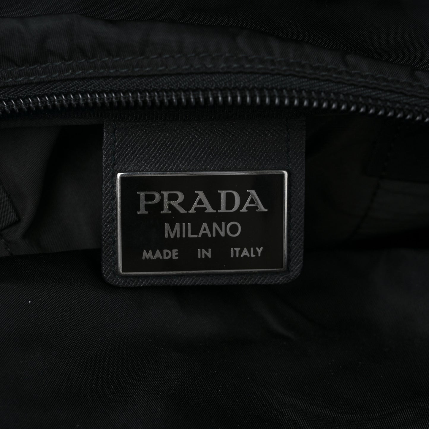 Tessuto Nylon Saffiano Viaggio Duffle Black