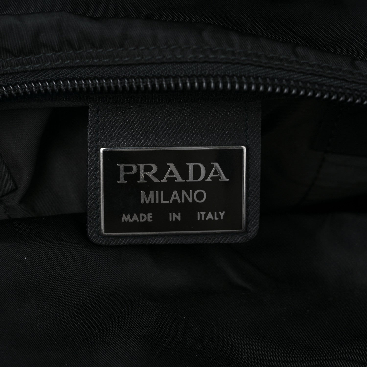 Prada Tessuto Nylon Saffiano Viaggio Duffle Black 5 of 15
