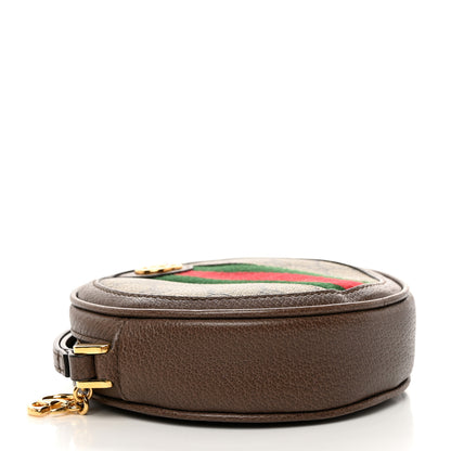 Gucci GG Supreme Monogram Web Ophidia Circle Wristlet Beige New Acero 4 of 7
