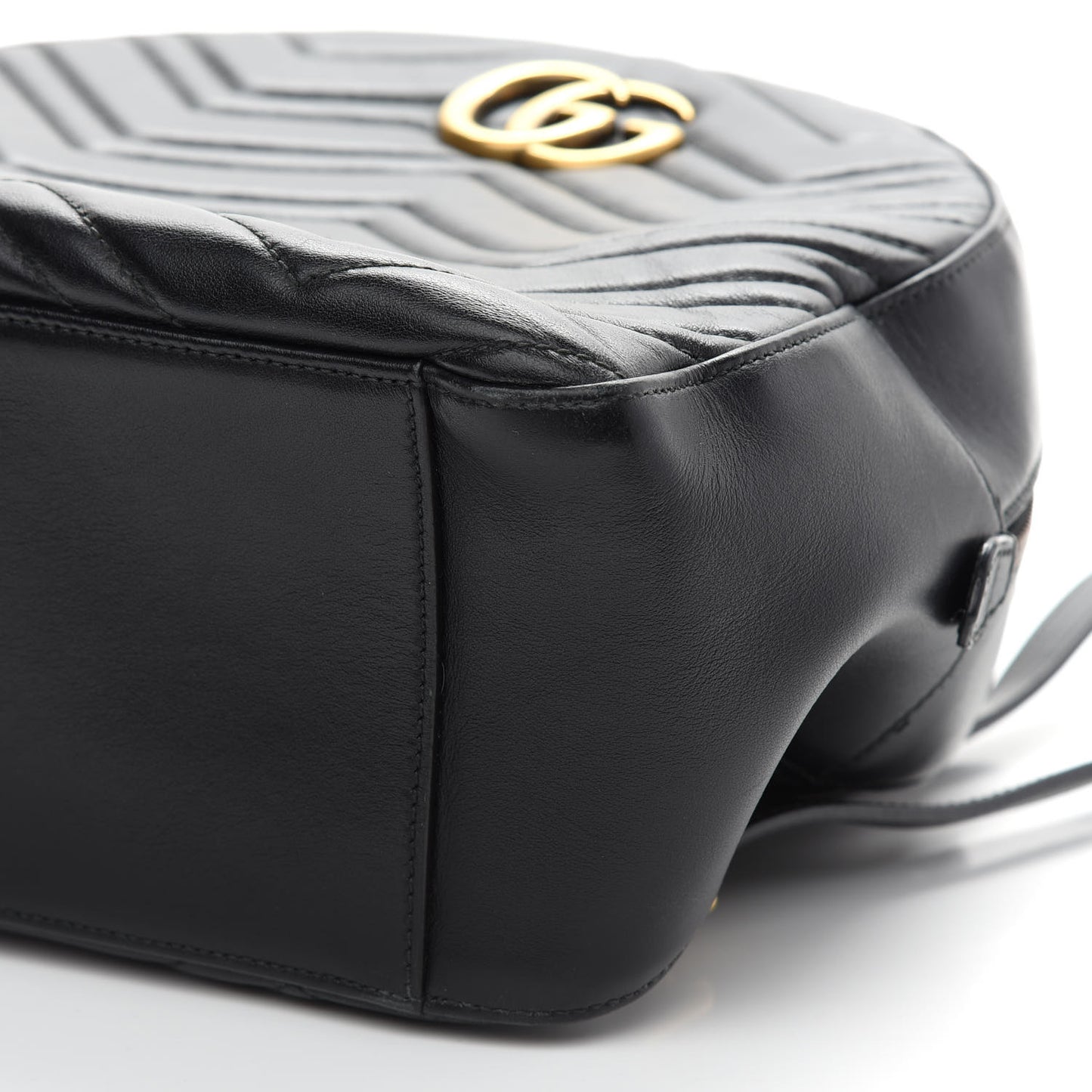 Calfskin Matelasse GG Marmont Dome Backpack Black