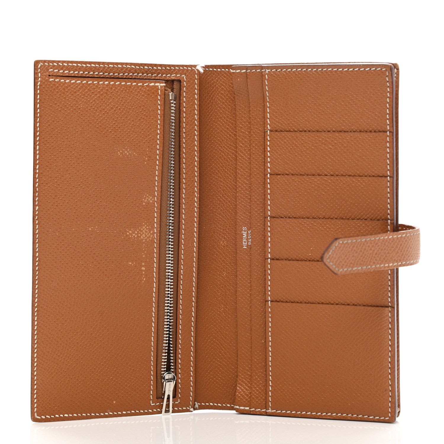 Hermes Epsom Bearn Gusset Wallet Gold 5 of 15