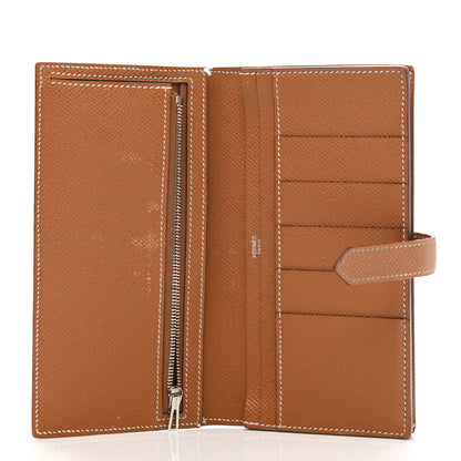 Hermes Epsom Bearn Gusset Wallet Gold 5 of 15