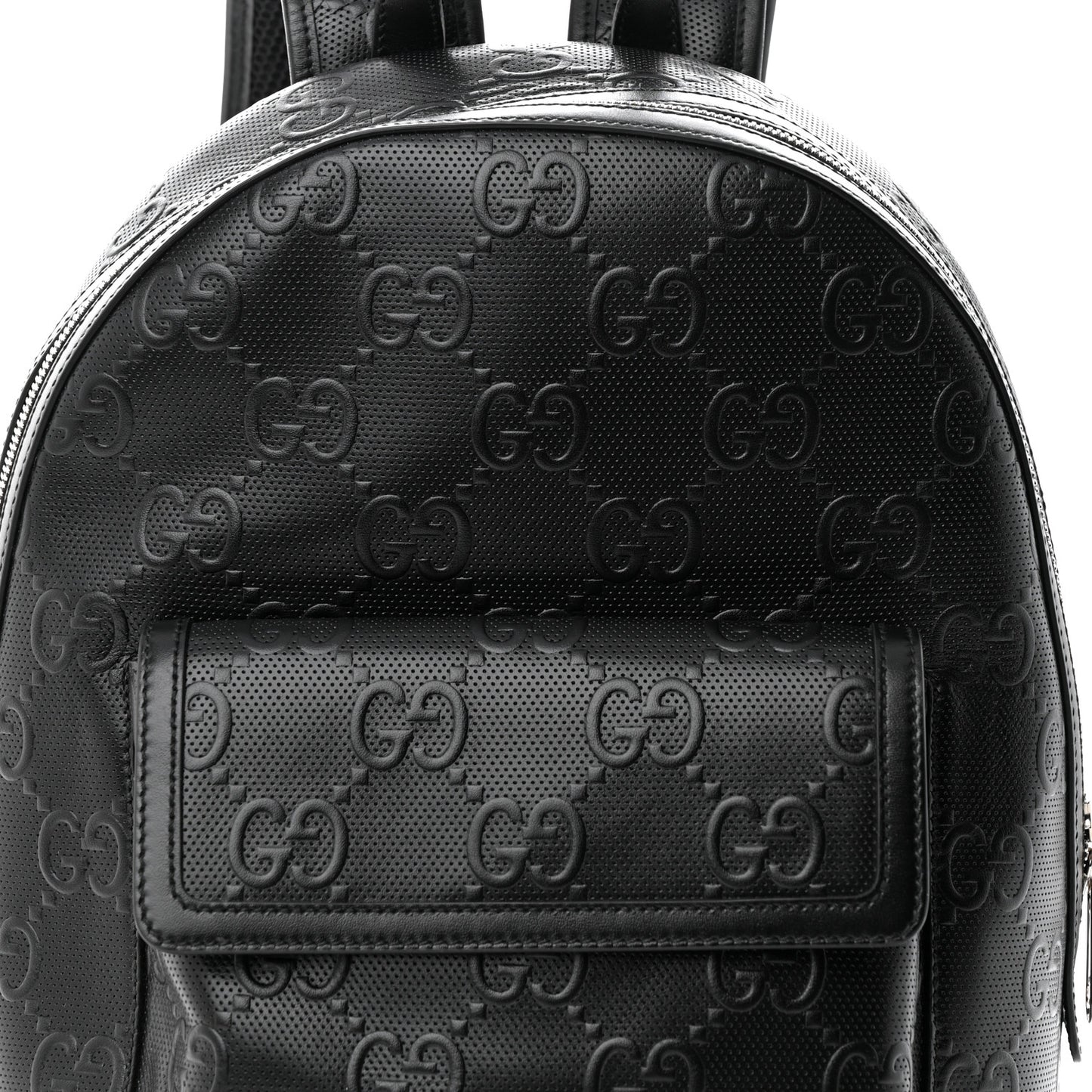 Calfskin GG Tennis Embossed Backpack Black