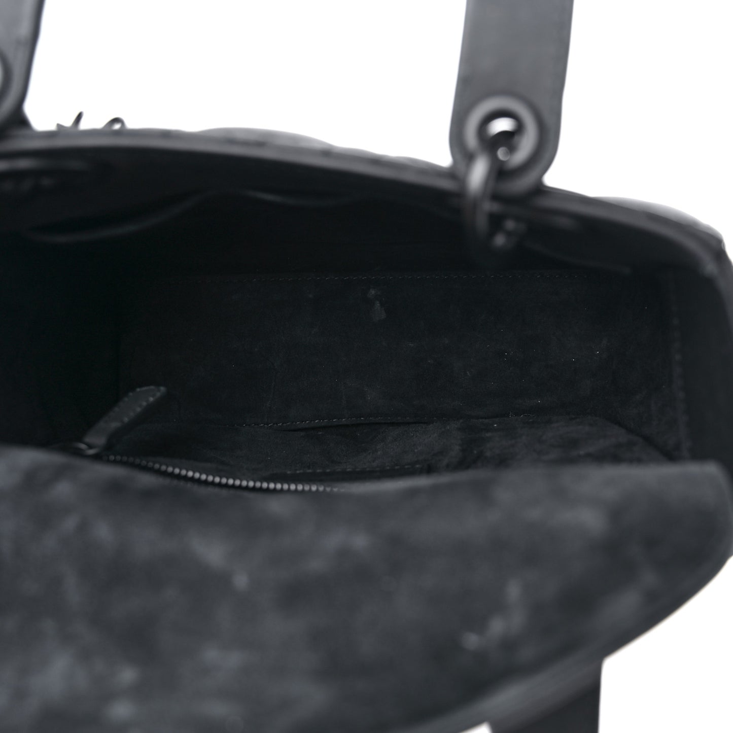 Ultra Matte Calfskin Cannage Small My ABCDior Lady Dior Black