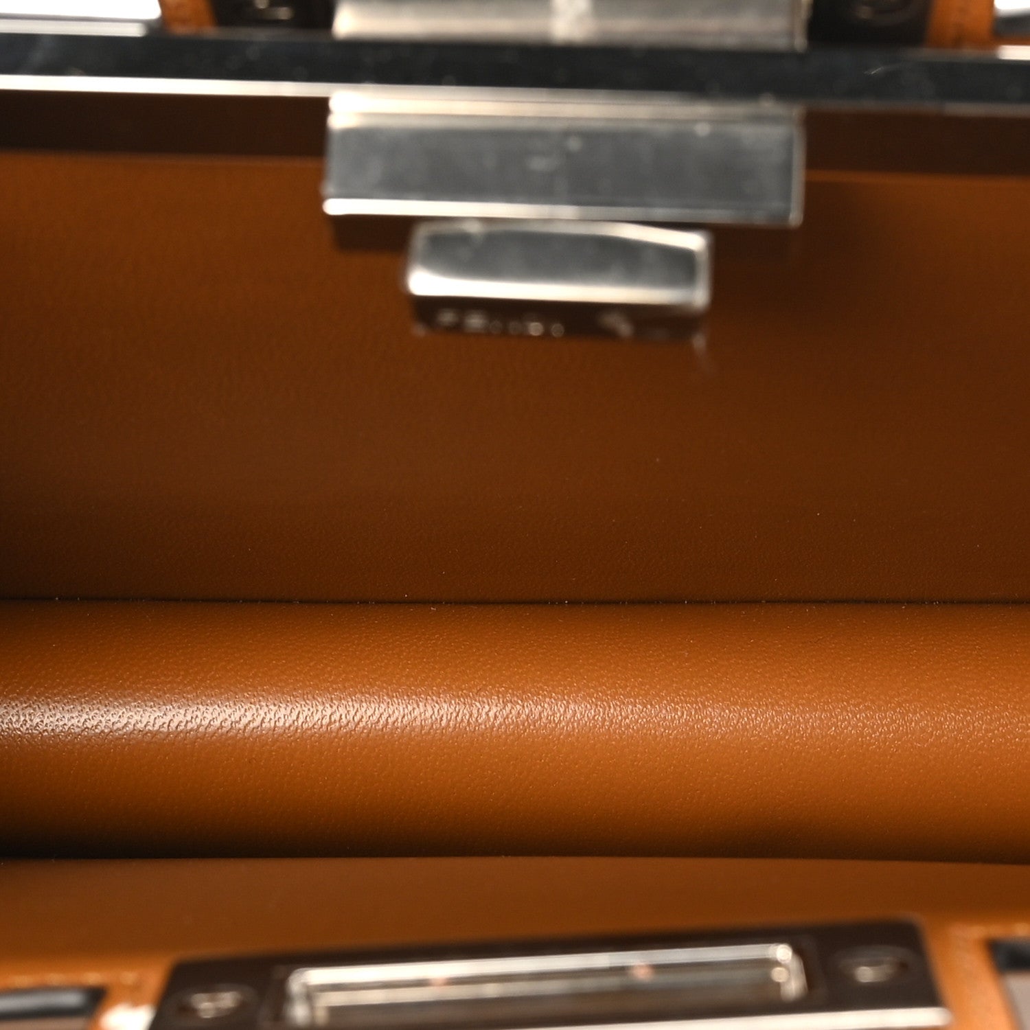Fendi Patent Peekaboo Cut Caramello 6 of 10