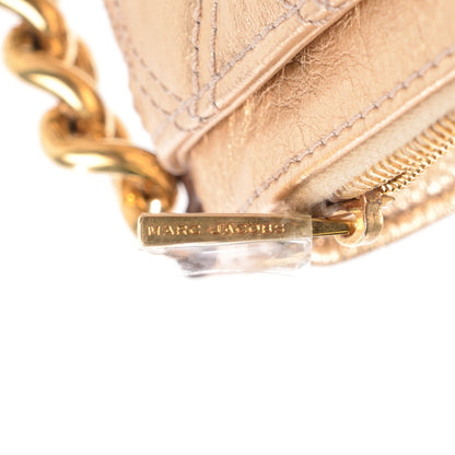 Marc Jacobs Metallic Lambskin Quilted The Large Single Bow Flap Gold 8 of 8