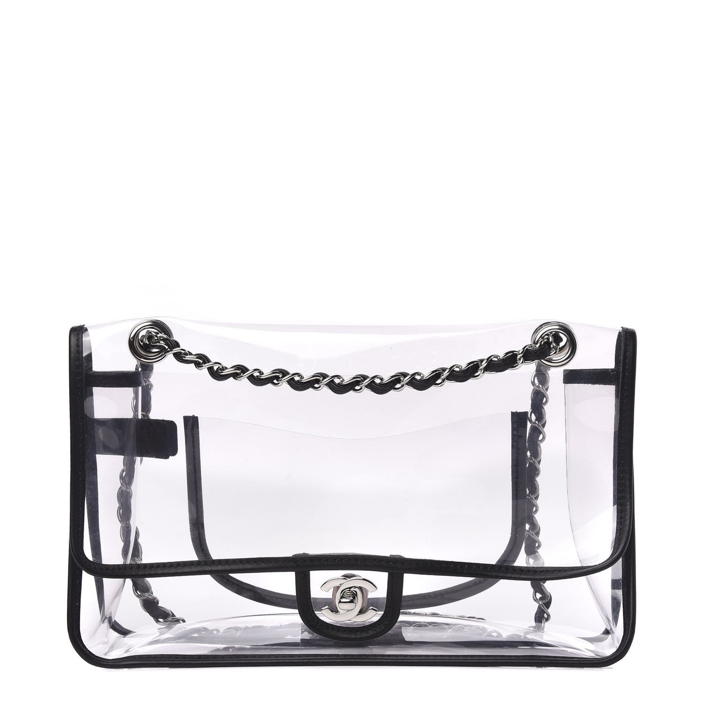 Lambskin Vinyl Large Naked Flap Black