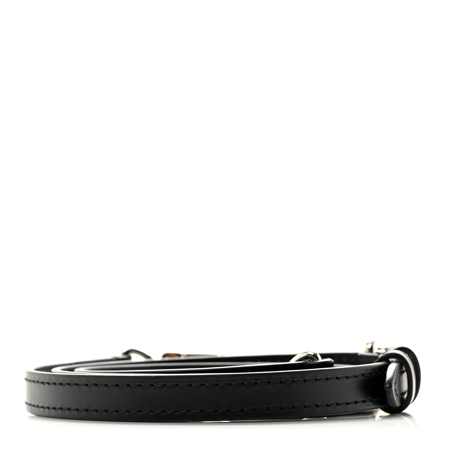 Louis Vuitton Calfskin 16mm Adjustable Shoulder Strap Black 2 of 3