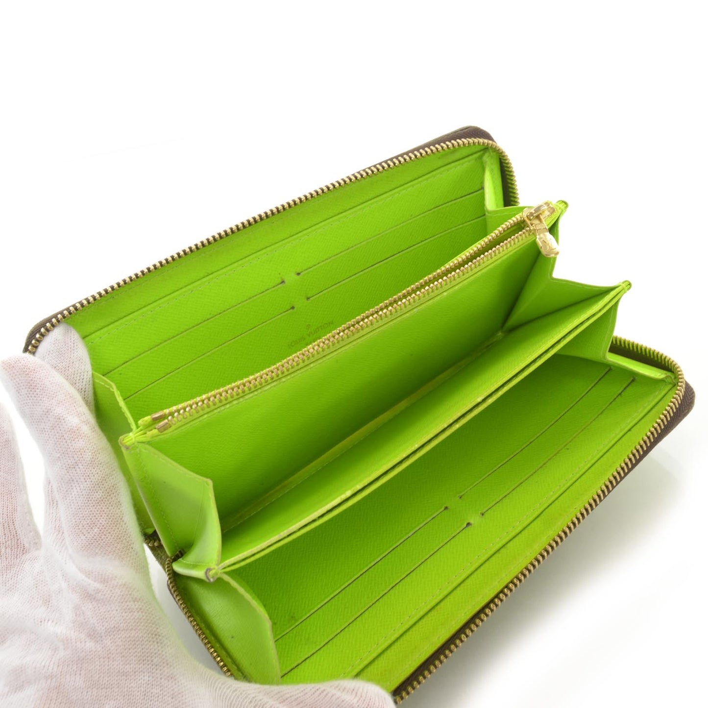 Monogram Graffiti Zippy Wallet Green