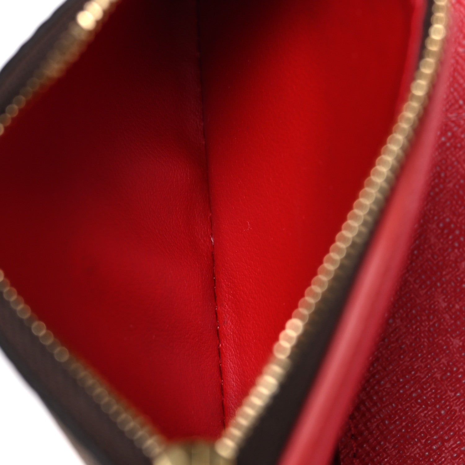 Louis Vuitton Damier Ebene Victorine Wallet Red 6 of 7