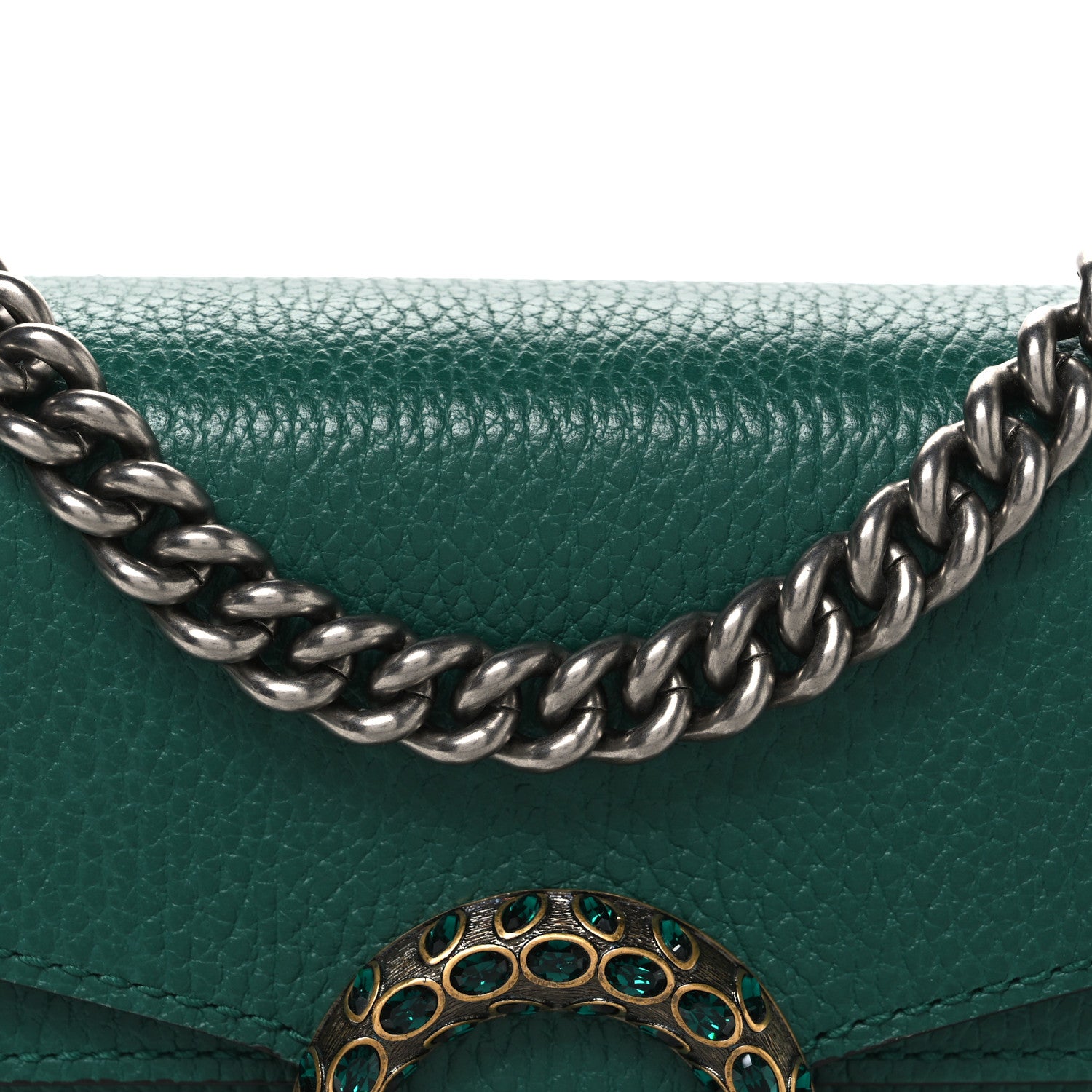 Gucci Calfskin Mini Dionysus Shoulder Bag Emerald 8 of 11