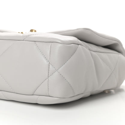 Chanel Lambskin Quilted Medium Chanel 19 Flap Grey 10 of 11