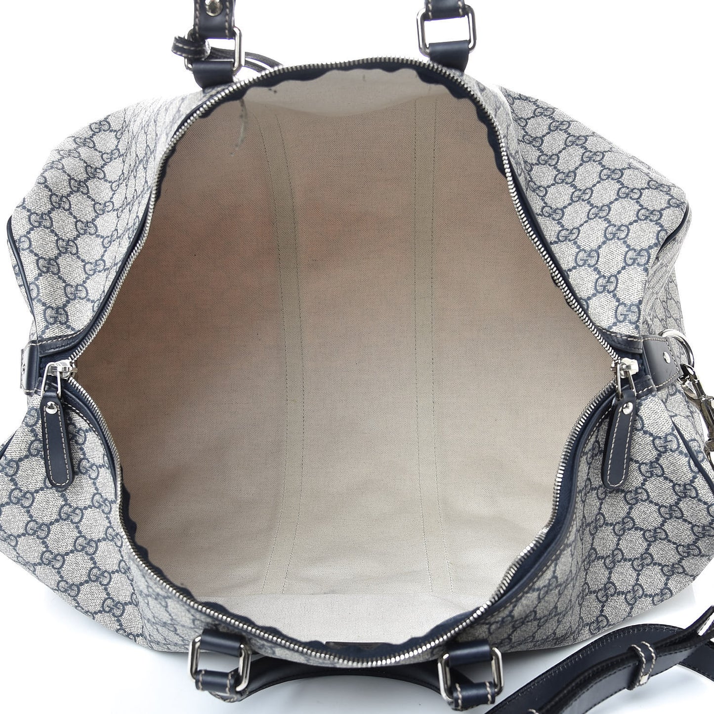 GG Plus Monogram Large Carry On Duffle Bag Navy