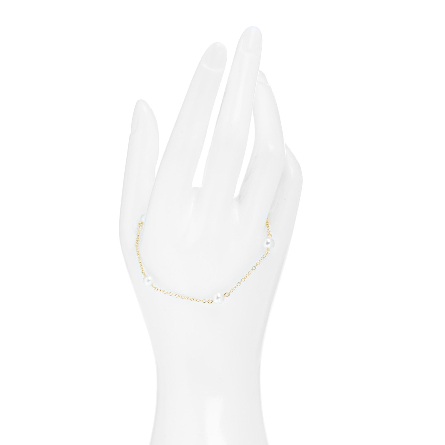 Tiffany 18K Yellow Gold Pearl 5.5-6mm Elsa Peretti Pearls By The Yard Bracelet 2 of 4