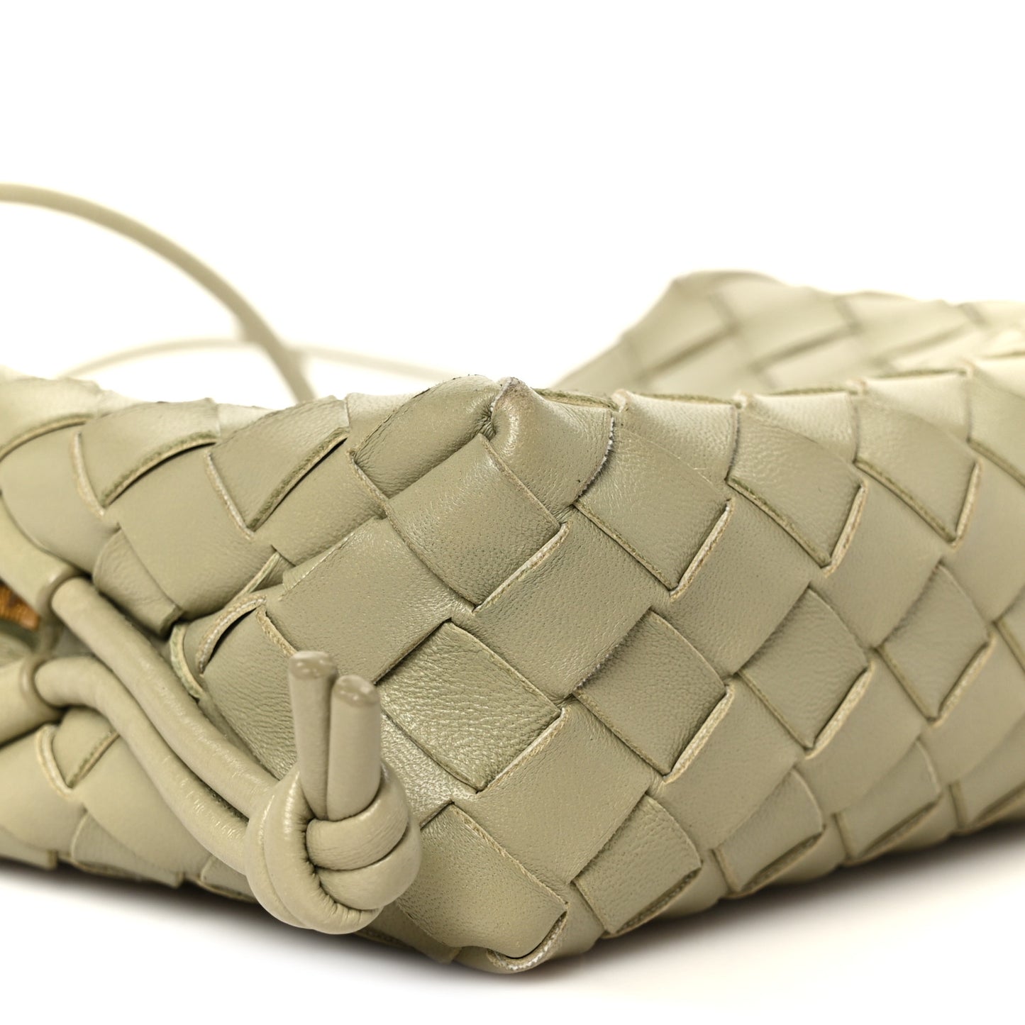 Nappa Intrecciato Mini Loop Camera Bag Travertine
