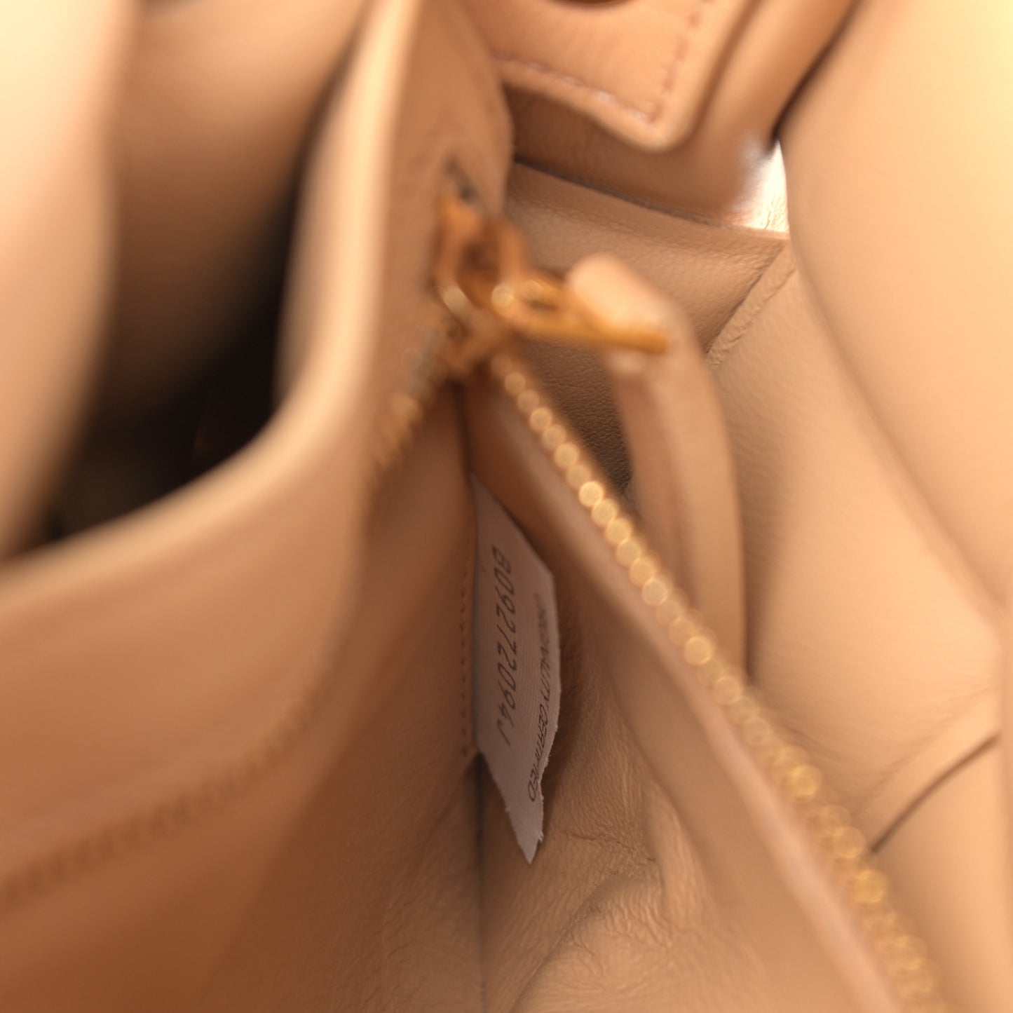Nappa Maxi Intreccio Padded Cassette Crossbody Bag Almond