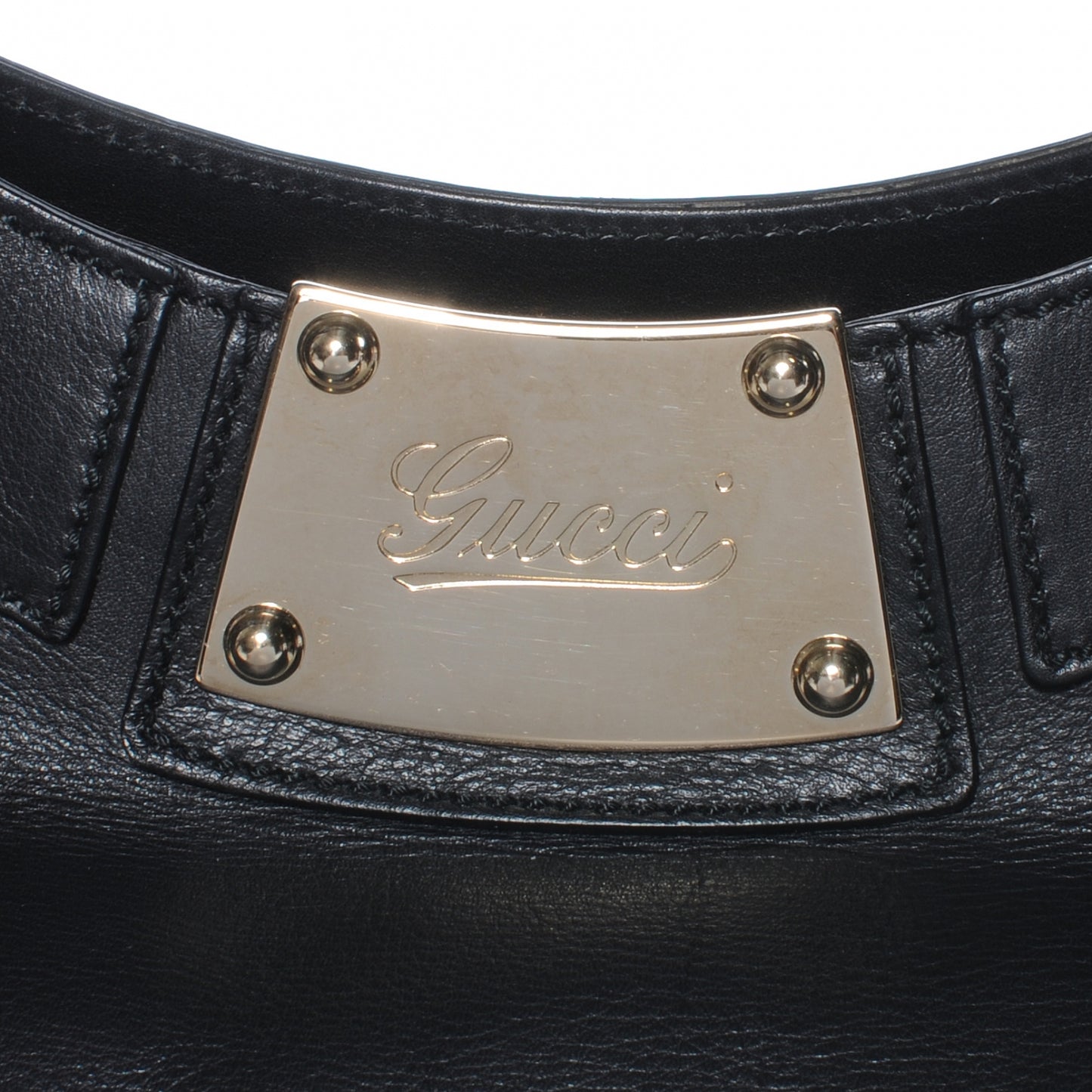 Leather Race Bamboo Tassel Tote Black