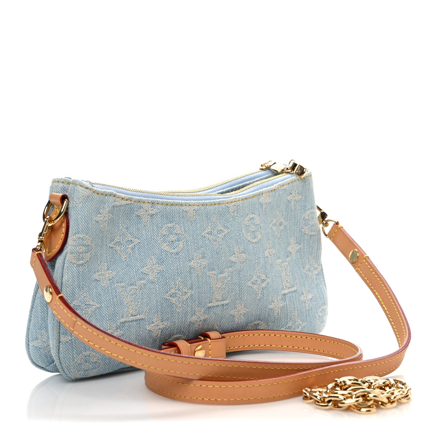 Monogram Denim Liv Pochette Sky Blue