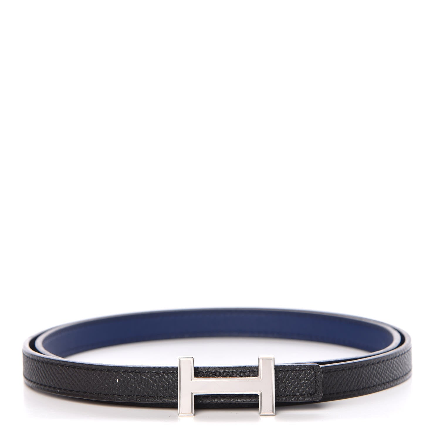 Hermes Swift Epsom 13mm Focus Belt 85 Bleu Saphir Black 1 of 7