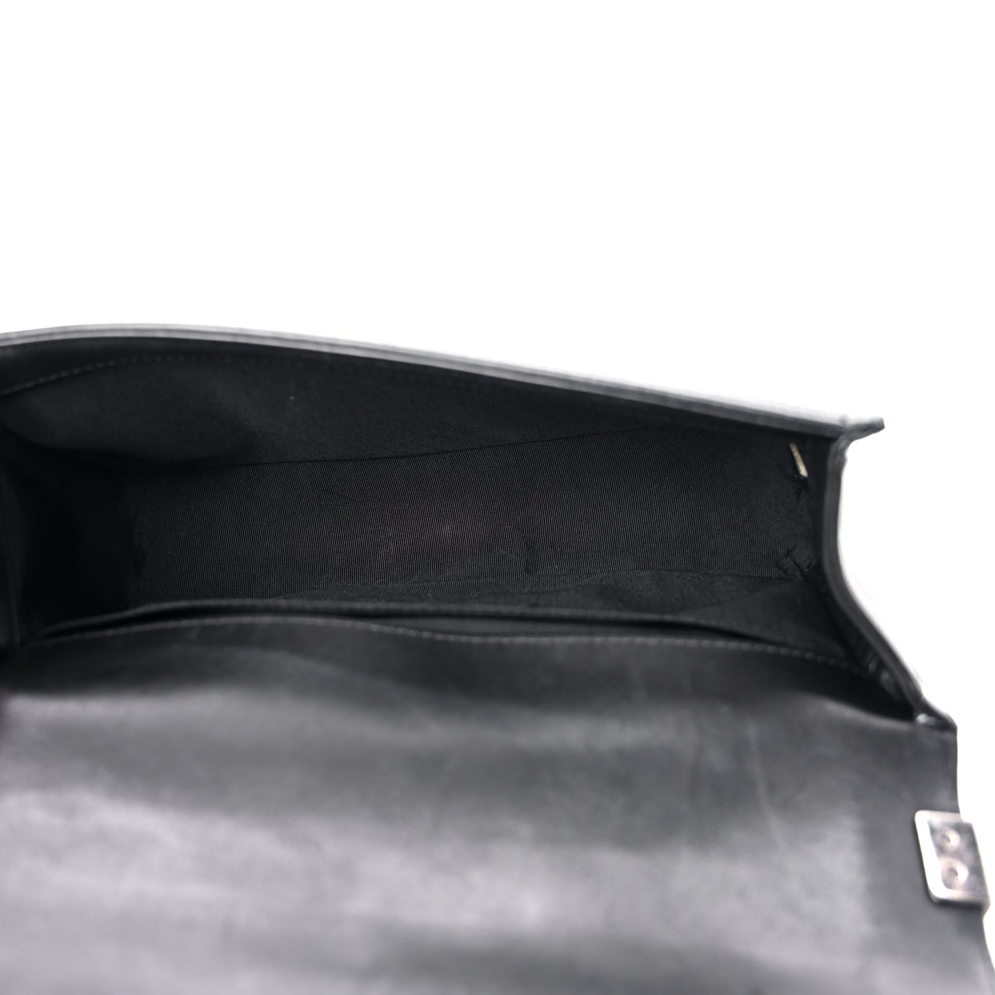 Lambskin Quilted Medium Boy Flap Black